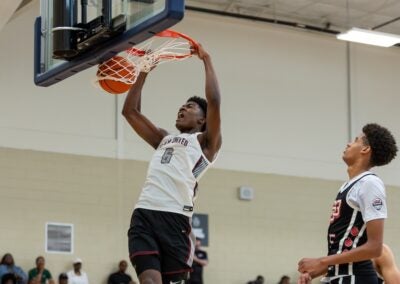 Players took to the court on July 15 for Peach Jam 2025. Photos by Ryan Bacheller