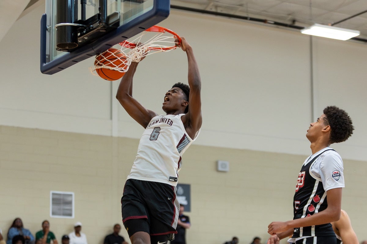 Players took to the court on July 15 for Peach Jam 2025. Photos by Ryan Bacheller