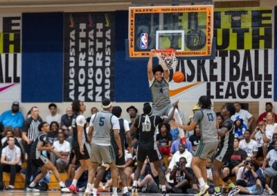 The The 2025 Nike EYBL Peach Jam Basketball Tournament continued in North Augusta on July 17. Photo by Ryan Bacheller