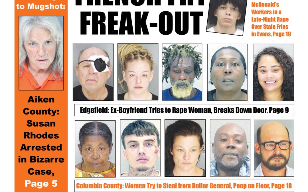 The front cover of The Jail Report for August 15th.