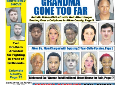 The front cover of the Jail Report for August 29th.