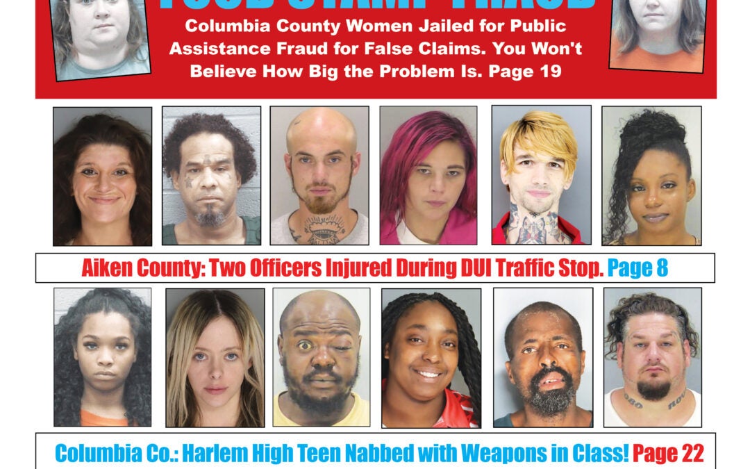 The front cover of the Jail Report for September 5th.