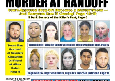 The front cover of the Jail Report for September 12.