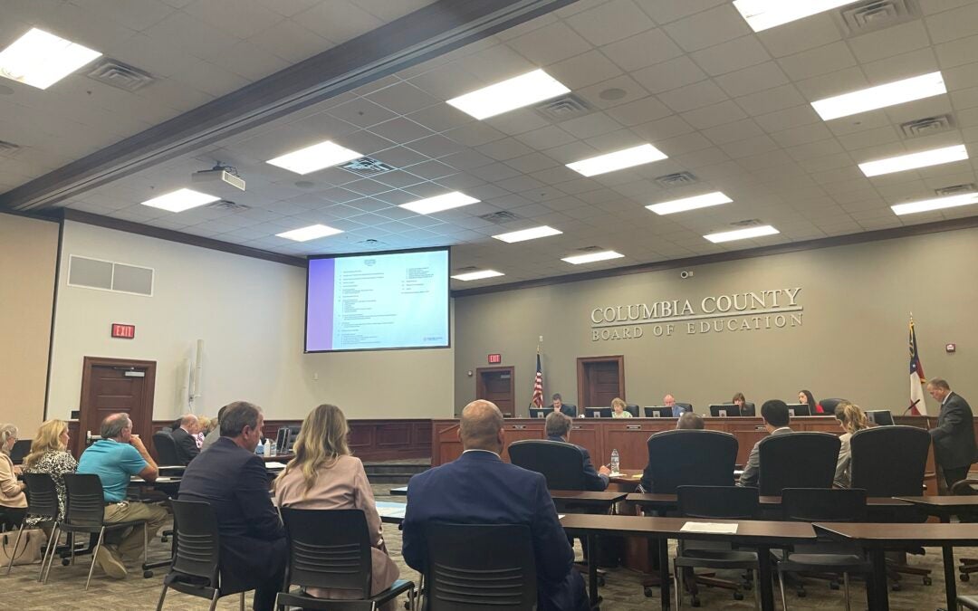 The special education program with Columbia County School District was a main topic of discussion Tuesday night. Staff photo by Skyler Andrews