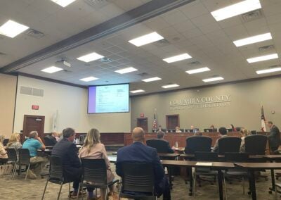 The special education program with Columbia County School District was a main topic of discussion Tuesday night. Staff photo by Skyler Andrews