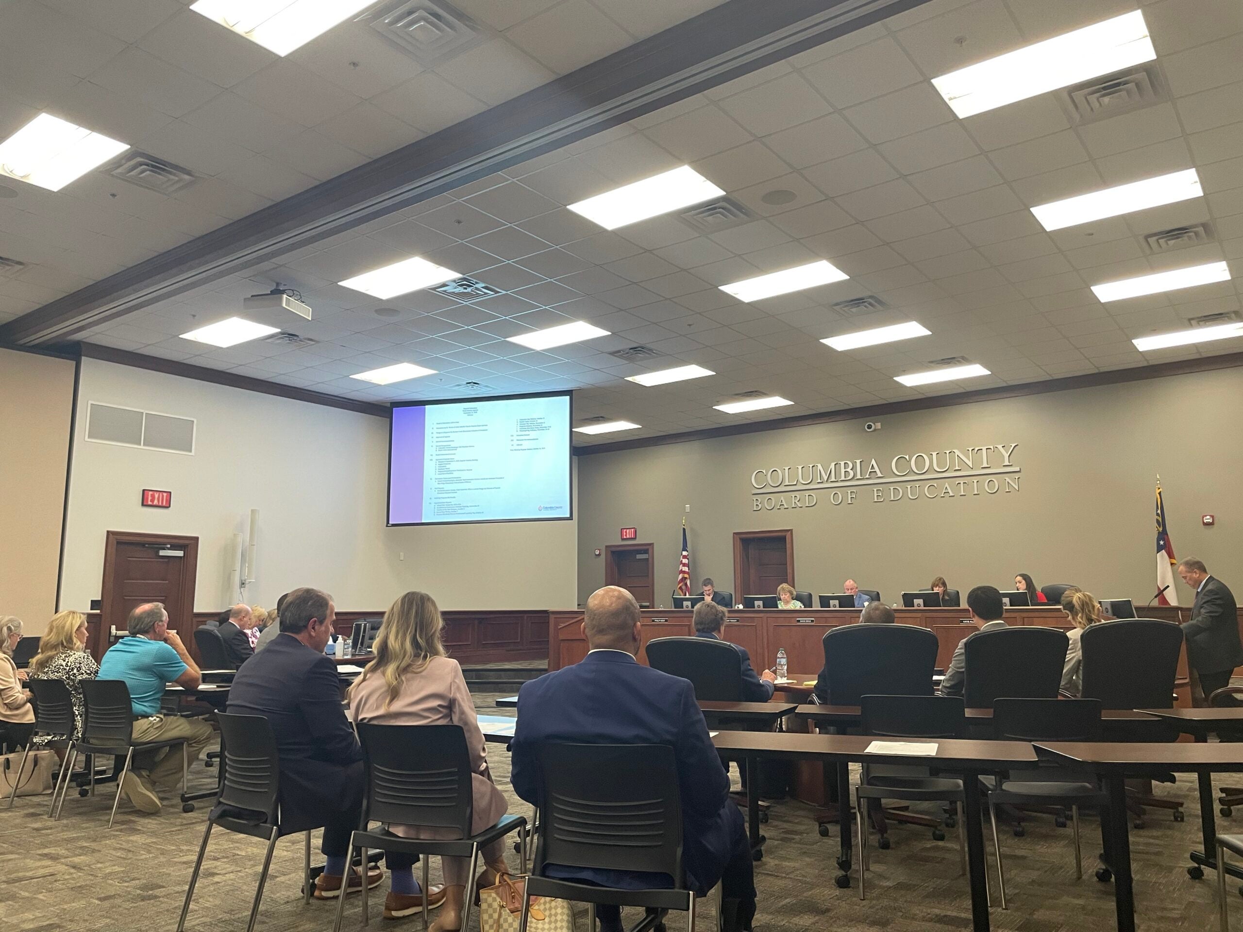 The special education program with Columbia County School District was a main topic of discussion Tuesday night. Staff photo by Skyler Andrews