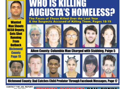 The front cover of the Jail Report for October 3rd.