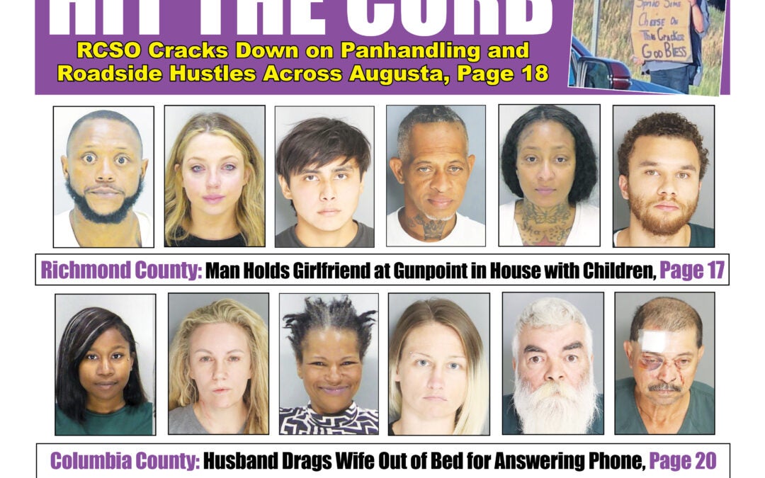 Augusta 1719 Cover The front cover of the Jail Report for October 31st.