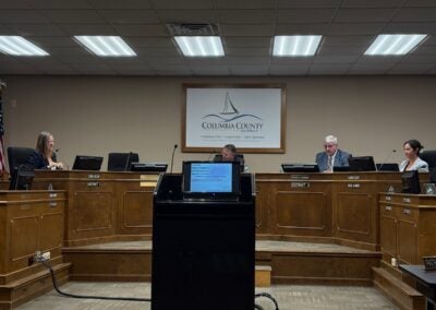 Columbia County Board of Commissioners at their meeting.