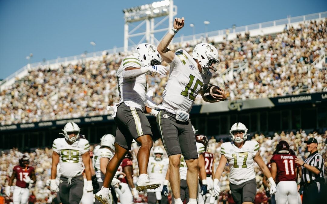 Georgia Tech defeated Virginia Tech 35-20 on Saturday. Staff photo by Cody Cowan