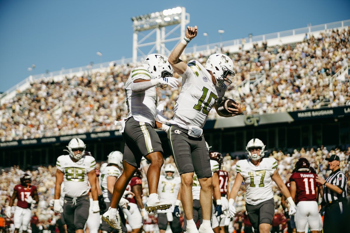 Georgia Tech defeated Virginia Tech 35-20 on Saturday. Staff photo by Cody Cowan
