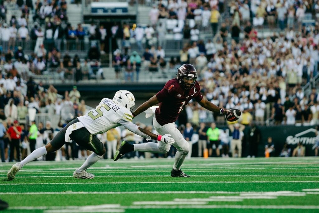 Georgia Tech defeated Virginia Tech 35-20 on Saturday. Staff photo by Cody Cowan