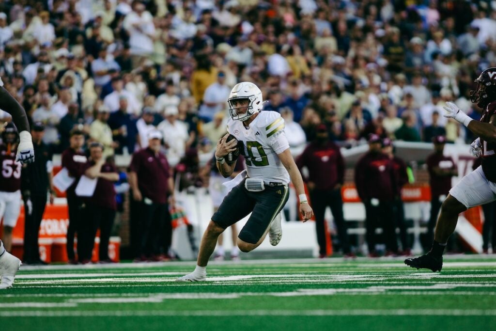 Georgia Tech defeated Virginia Tech 35-20 on Saturday. Staff photo by Cody Cowan
