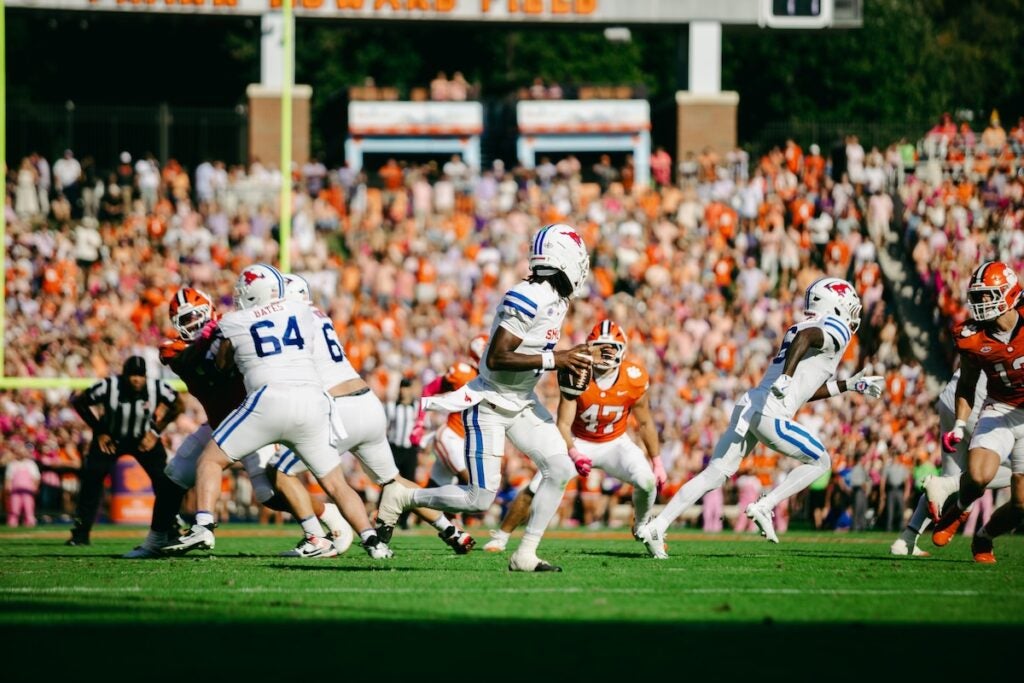 SMU defeated Clemson on Saturday 35-24 and avenged their loss last year in the Atlantic Coast Conference championship game. Staff photo by Cody Cowan