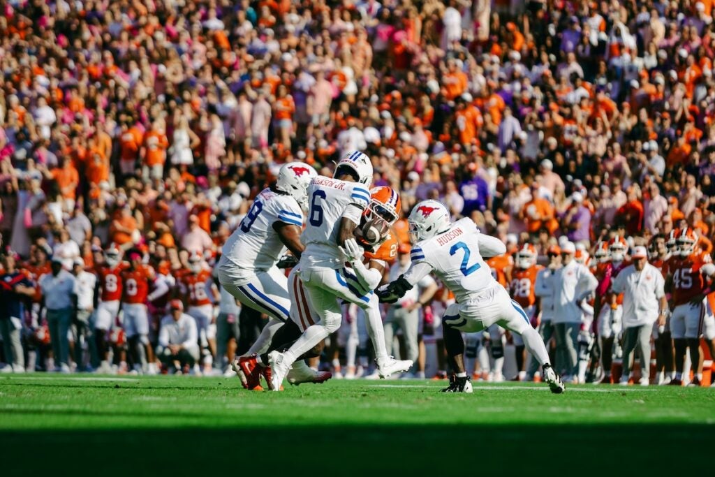 SMU defeated Clemson on Saturday 35-24 and avenged their loss last year in the Atlantic Coast Conference championship game. Staff photo by Cody Cowan