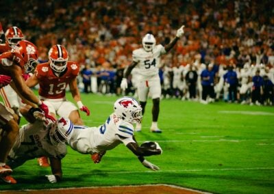 SMU defeated Clemson on Saturday 35-24 and avenged their loss last year in the Atlantic Coast Conference championship game. Staff photo by Cody Cowan