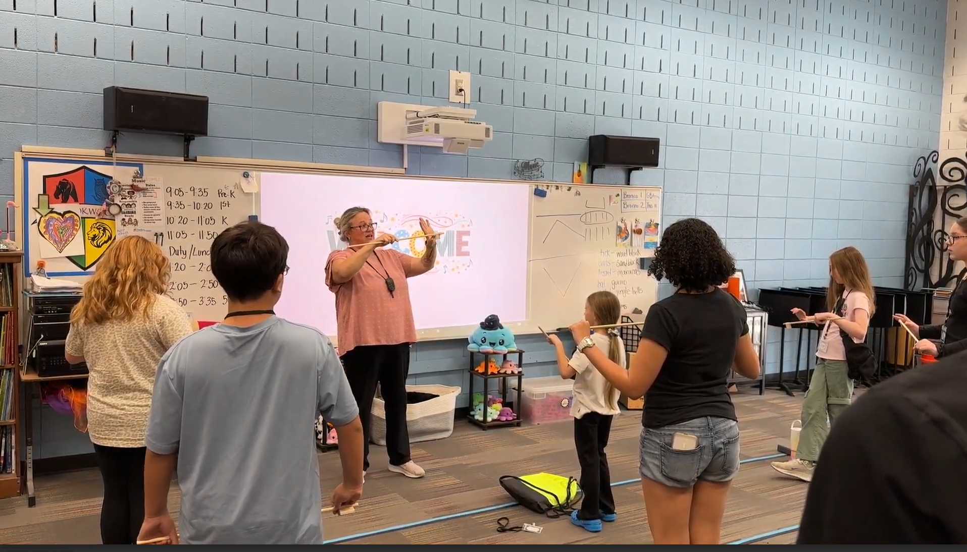 KimChavous Emphasizing the importance of bow control, CCSD Strings Academy Instructor Ms. Kim Chavous, leads teaches placement and movement of the player’s hand and wrist during the academy’s first beginner-level practice on Monday, October 6, 2025, at Brookwood Elementary School. Photo courtesy of Columbia County.
