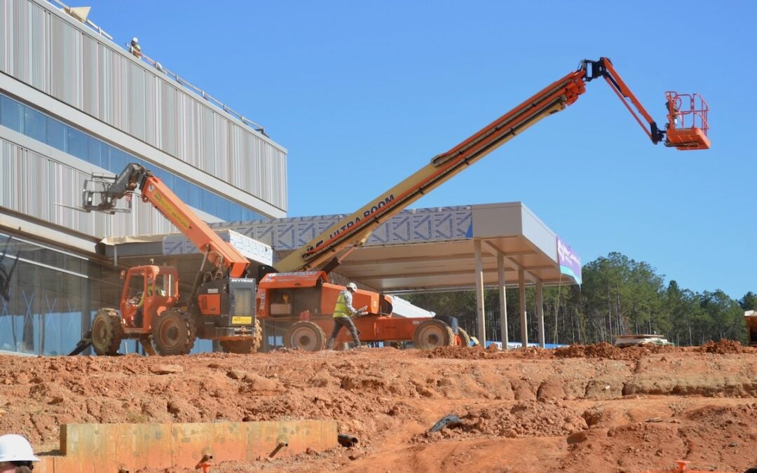 Construction continues on the Wellstar Hospital in Columbia County. The hospital is expected to open in 2026. Staff photo by Stephanie Hill