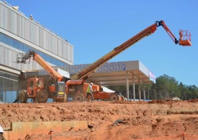 Construction continues on the Wellstar Hospital in Columbia County. The hospital is expected to open in 2026. Staff photo by Stephanie Hill