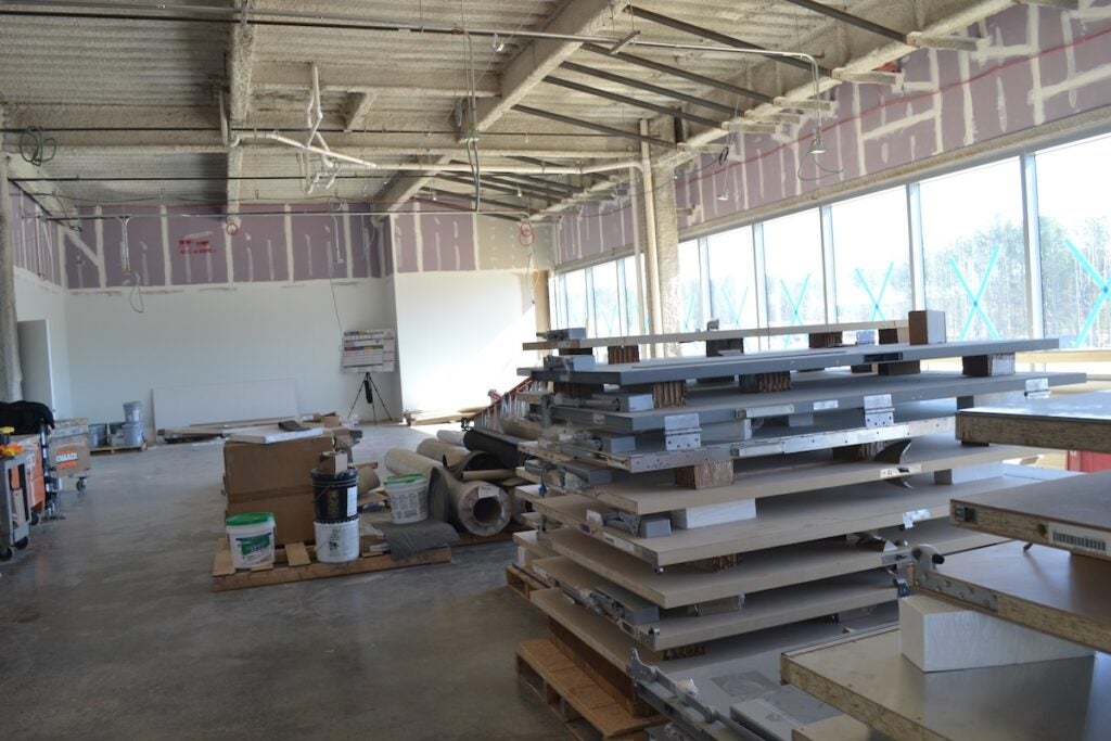 The infusion center is filled with windows at the new Wellstar Hospital in Columbia County. Staff photo by Stephanie Hill