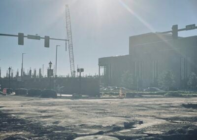 Photo of the New Augusta Arena that is currently under construction. Staff photo by Skyler Andrews