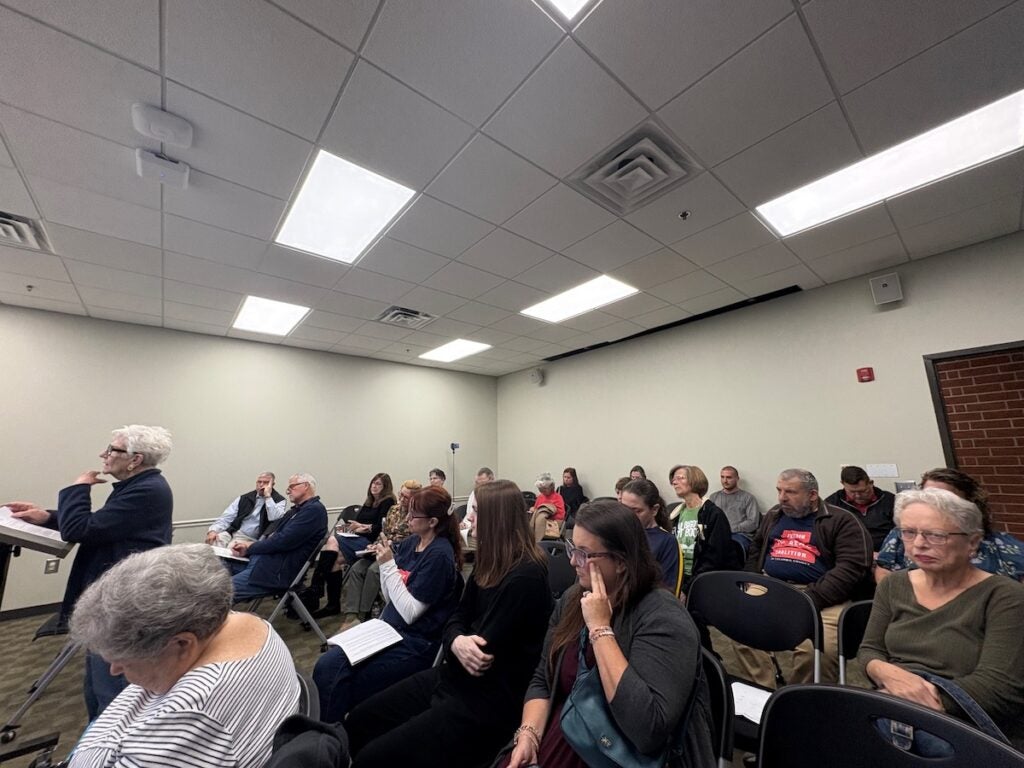 Community members attended the first Columbia County Library System Board of Trustees meeting. Staff photo by Stephanie Hill