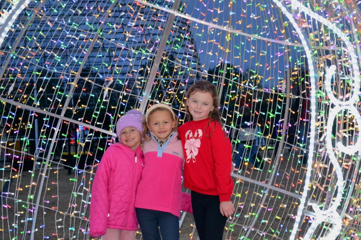 Kelsey Dorner, Addie Dorner and Lainey Dorner were all smiles posing for photos at the Columbia County Christmas tree lighting on Thursday, Dec. 4. Staff photo by Stephanie Hill