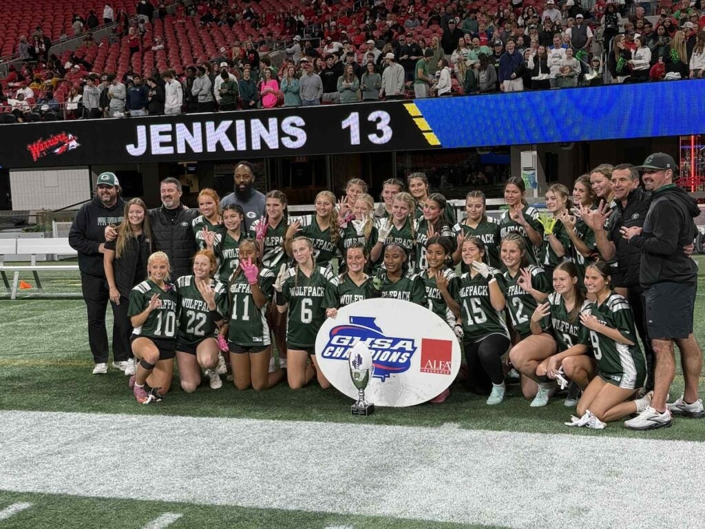 The Greenbrier girls flag football team are the state champions for the third year in a row.