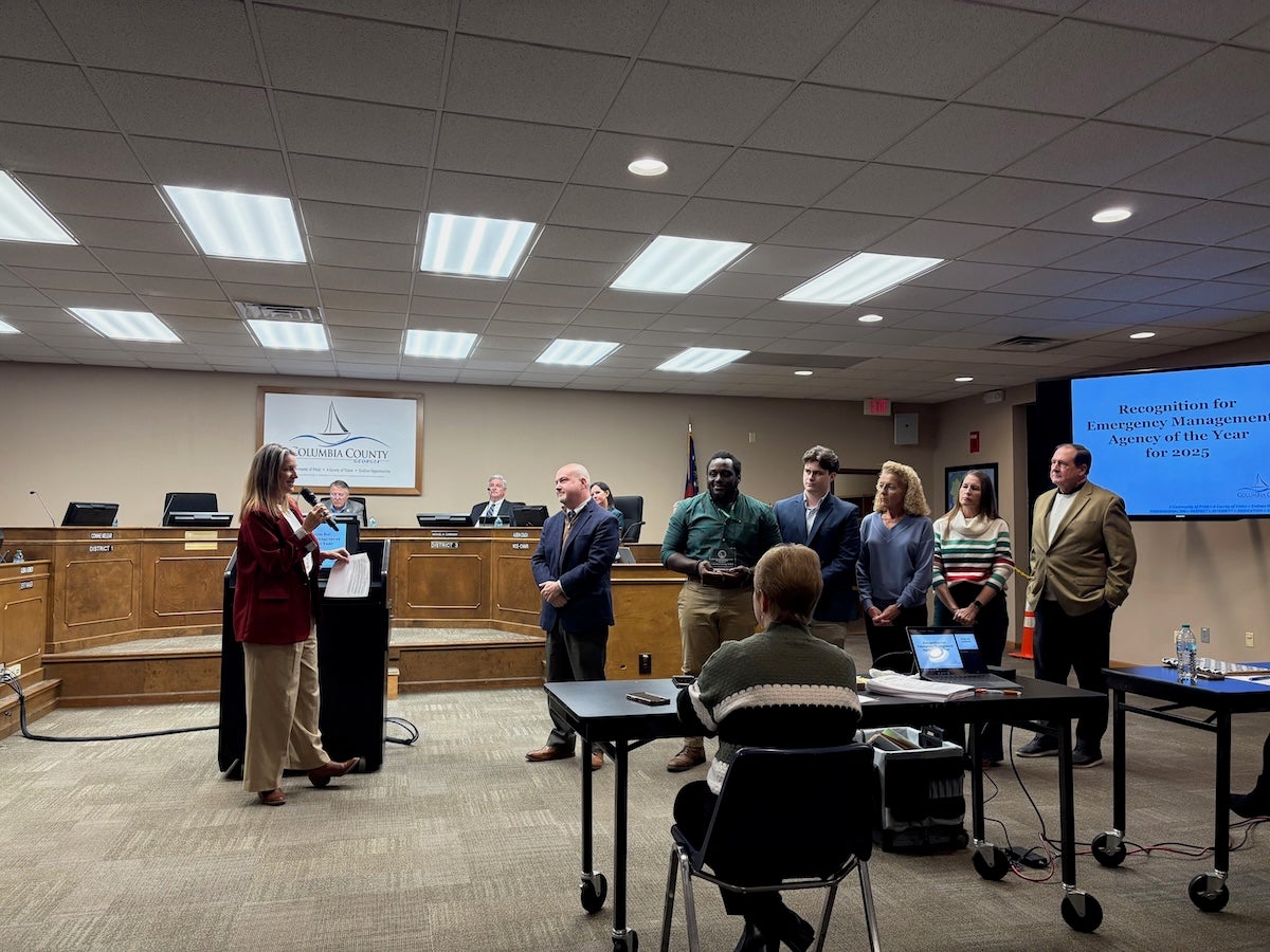 Members of Columbia County EMA were recognized for being named the 2025 EMA of the Year. Staff photo by Stephanie Hill