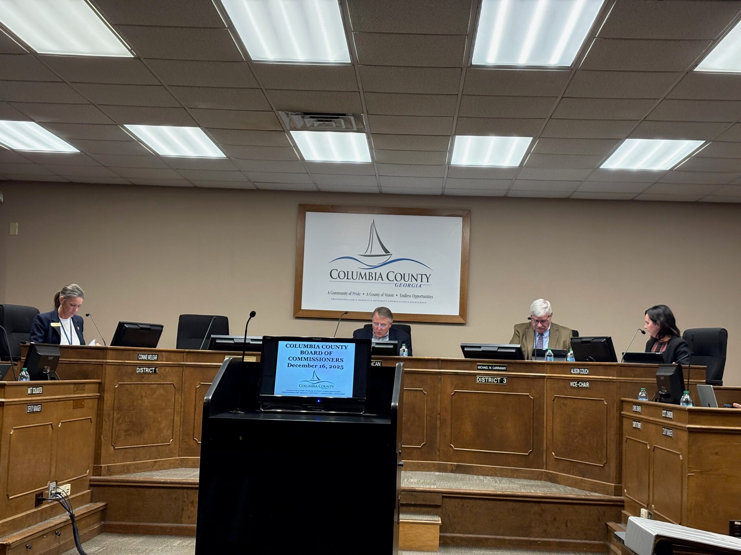 The Columbia County Board of Commissioners met on Tuesday, Dec. 16. Staff photo by Stephanie Hill