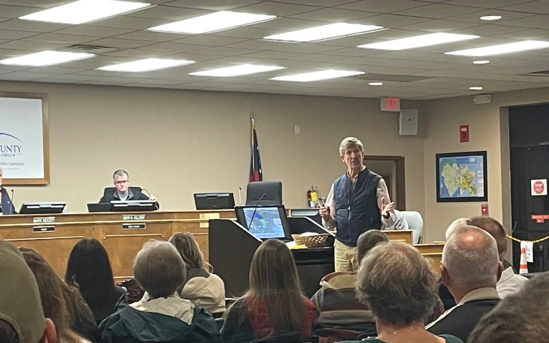 Residents spoke at the Columbia County Planning Commission meeting on Thursday to oppose a proposed quarry. Staff photo by Skyler Andrews