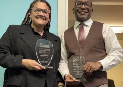 Augusta Commissioner Stacy Pulliam and Sen. Harold Jones were honored earlier Dec. 7. Photo courtesy Augusta