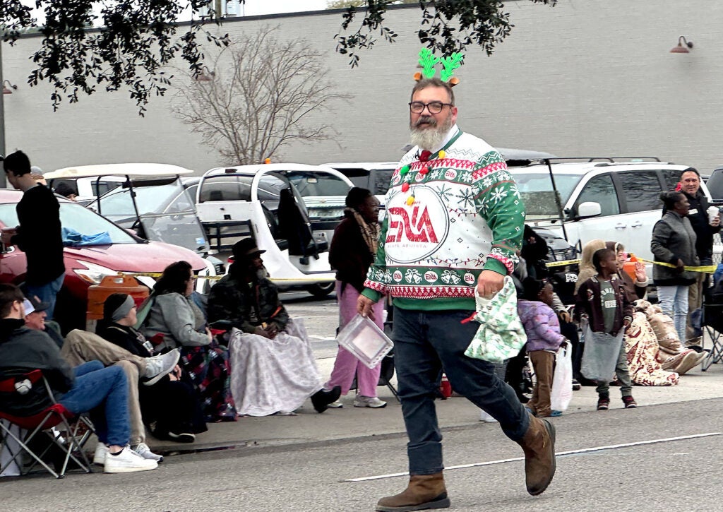 North Augusta officials decked out Sunday for the city's annual Christmas parade. Staff photo by Susan McCord