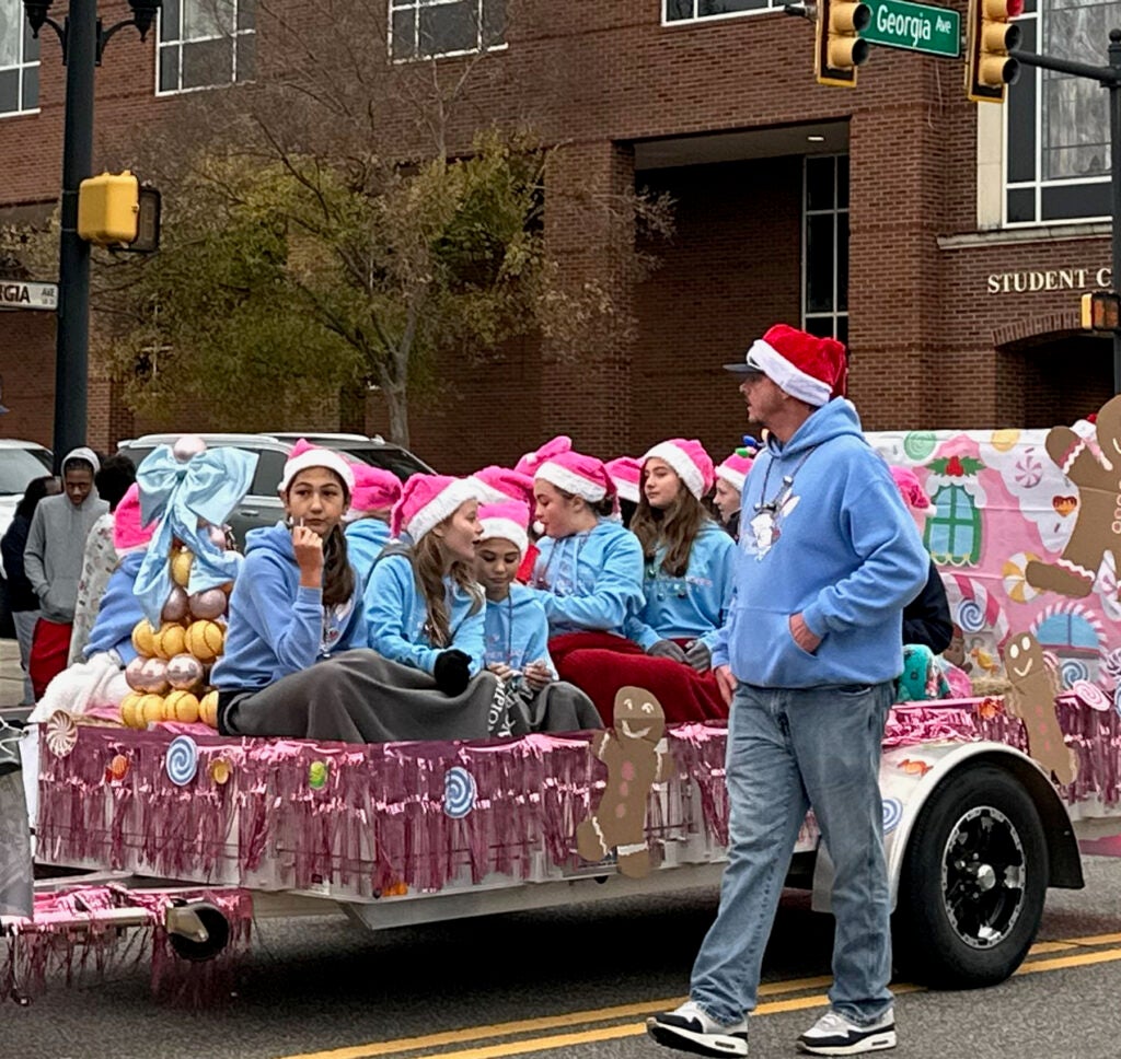 Many school and area groups had floats in the North Augusta Christmas Parade. Staff photo by Susan McCord