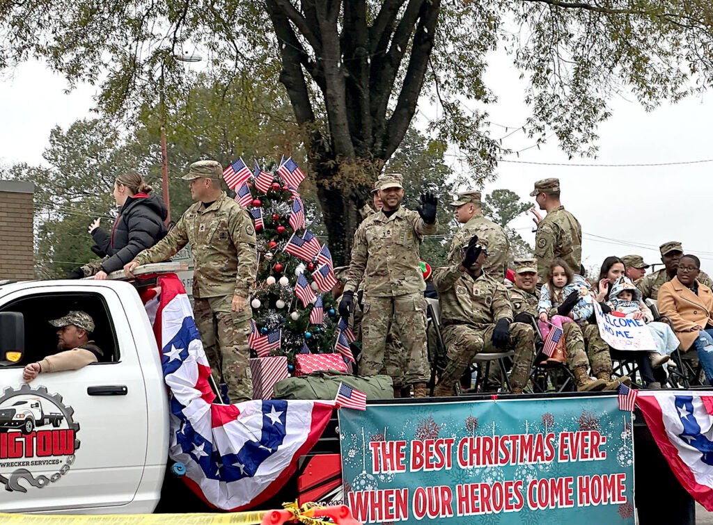 The North Augusta Christmas Parade spotlighted U.S. veterans Sunday. Staff photo by Susan McCord