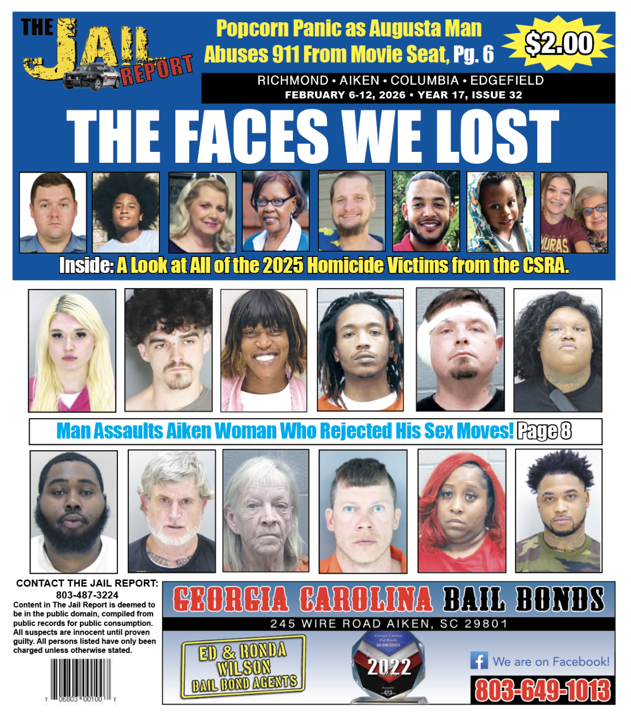 Jail Report: February 6th - The Augusta Press