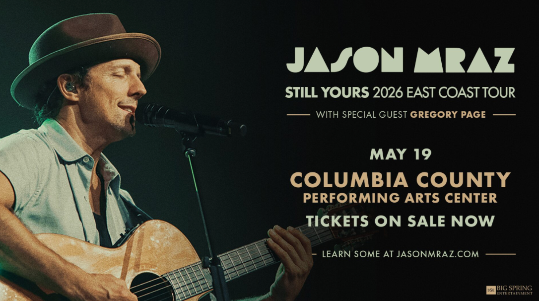 Jason Mraz bringing “Still Yours” tour to Columbia County