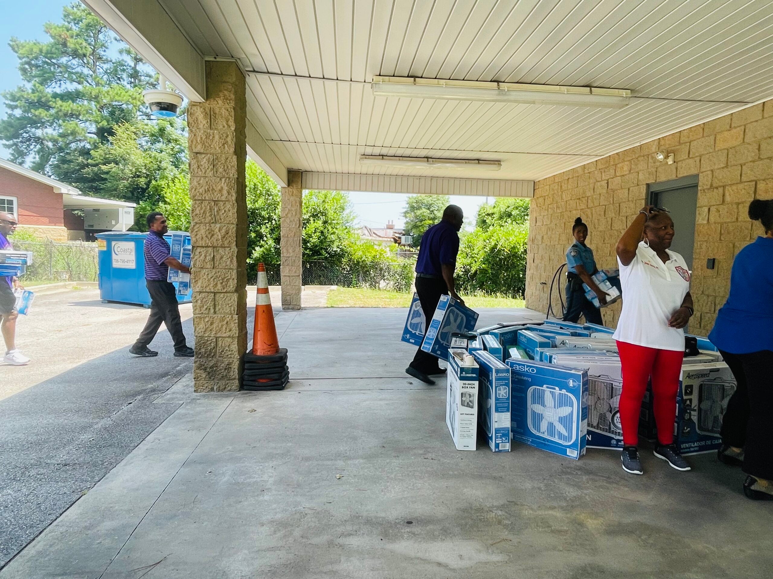 Community organizations give to RCMO's annual Box Fan Drive to keep locals cool